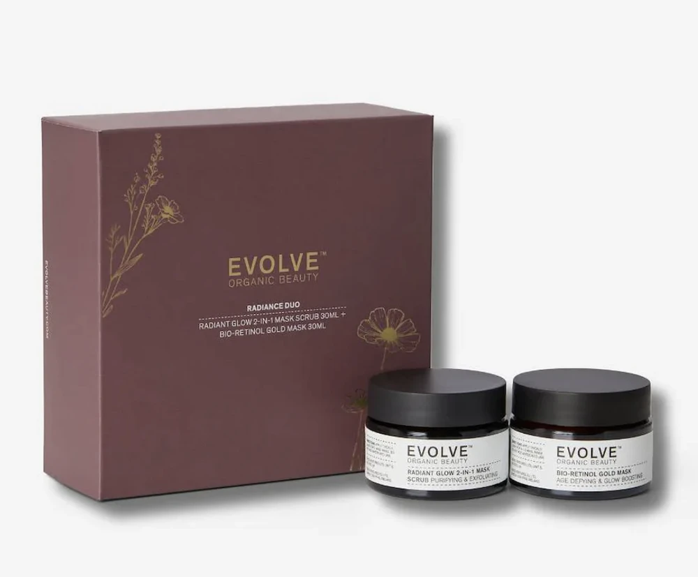 „Evolve Beauty“ – „Radiance Duo“ dovanų dėžutė – auksinė
