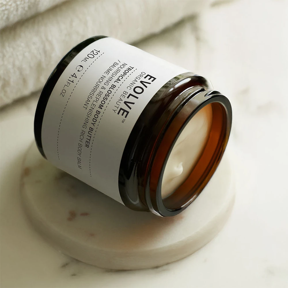 „Evolve Beauty“ – tropinių žiedų kūno sviestas 120 ml