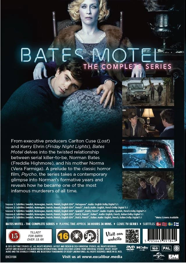 Excalibur Bates Motel: Visas serialas (15 diskų)