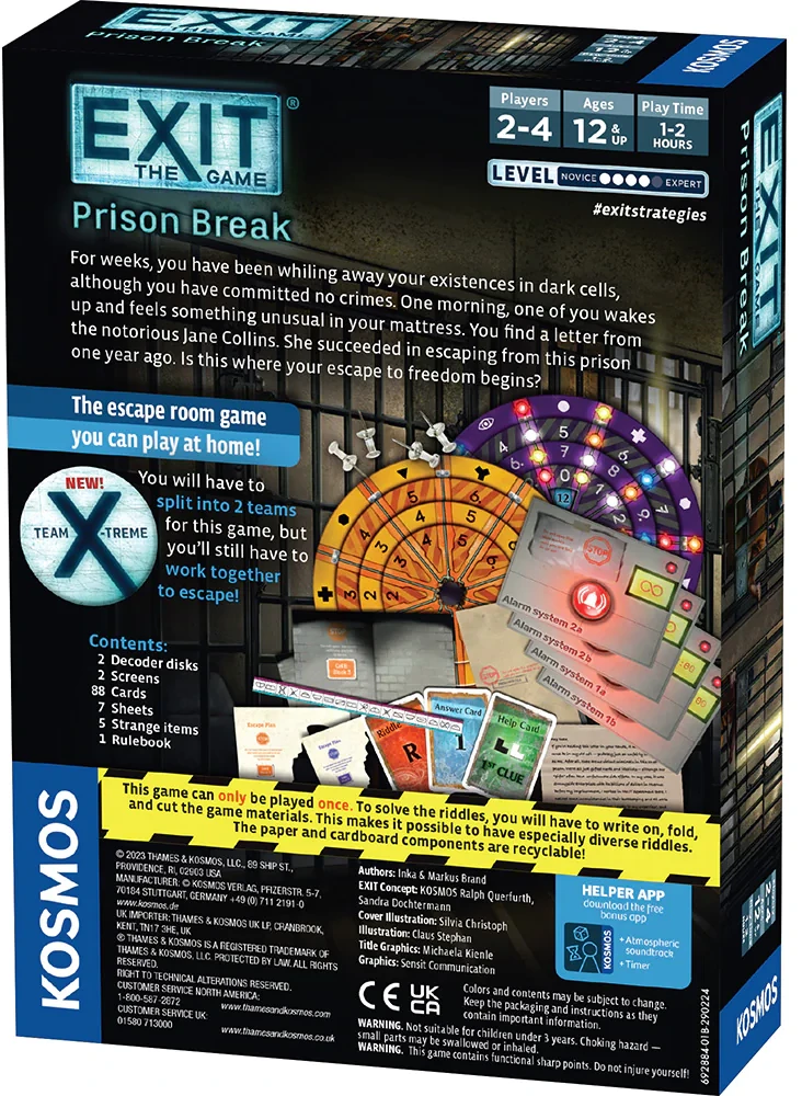 Exit Escape Room IŠĖJIMAS 22: Pabėgimas iš kalėjimo (EN) (KOS01890)