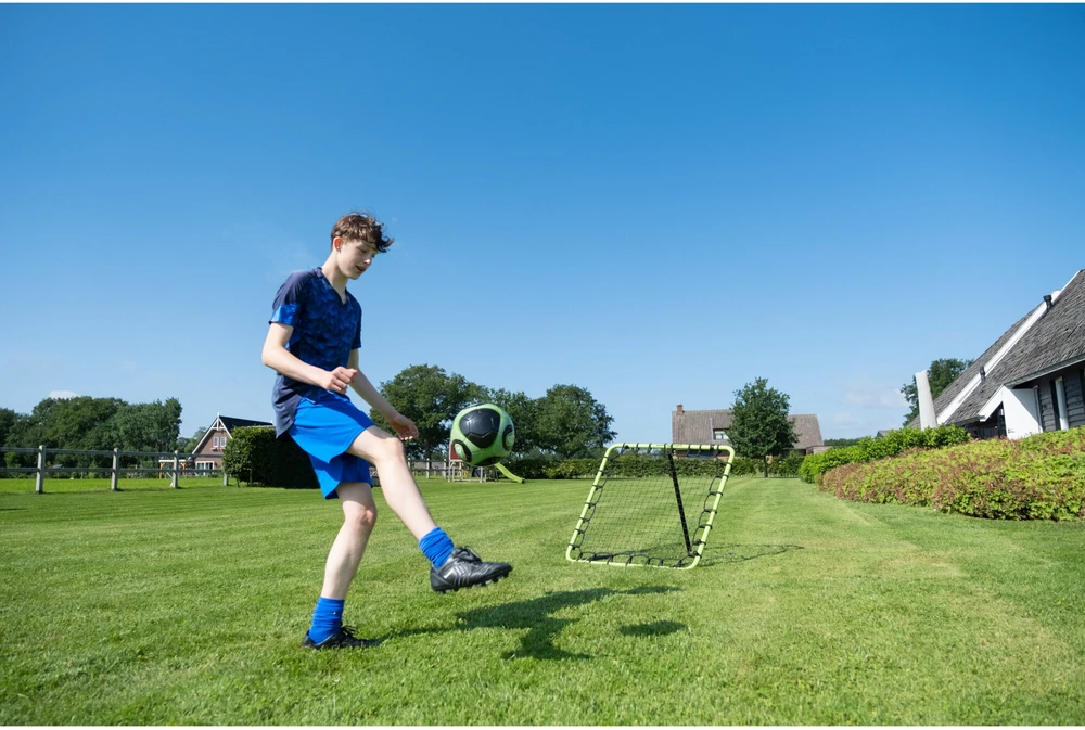 EXIT Temp multisport rebounder 120x12cm - žalias/juodas Kelių padėčių atmušantys vartai