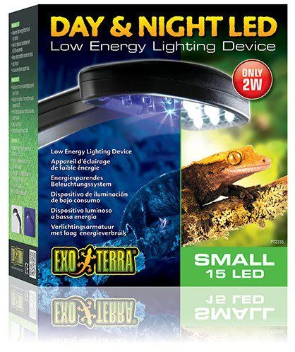 Exoterra „Exo Terra“ – dienos ir nakties LED lemputės, 2 W, 14 baltų/1 mėlynų LED lempučių – (205.2905)