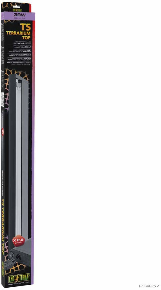 Exoterra Exo Terra T5 terariumo viršutinis UVB šviestuvas ropliams - 90 cm / 35" / 39W