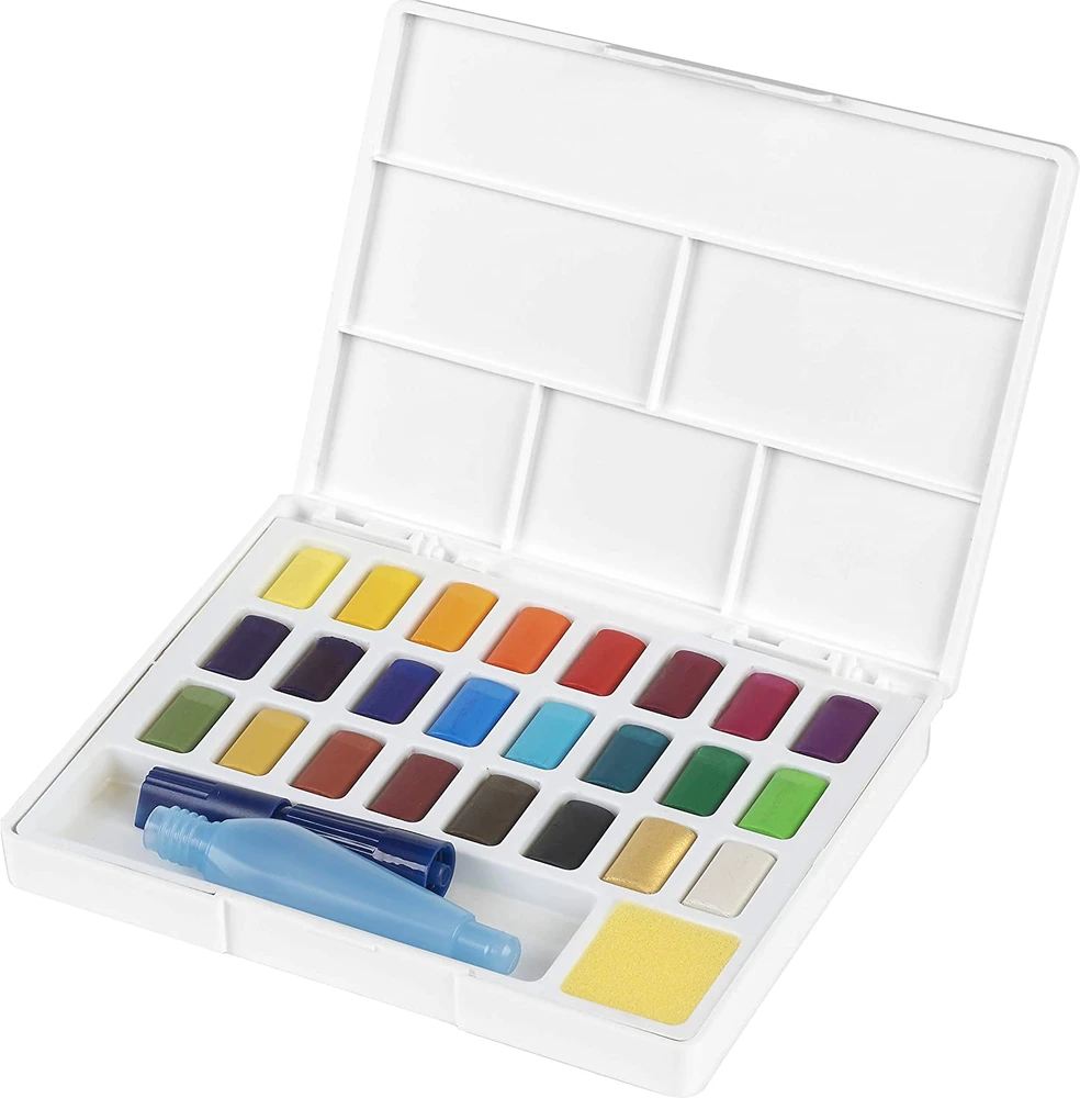 Akvareliniai dažai Faber-Castell Creative Studio, 24 spalvų