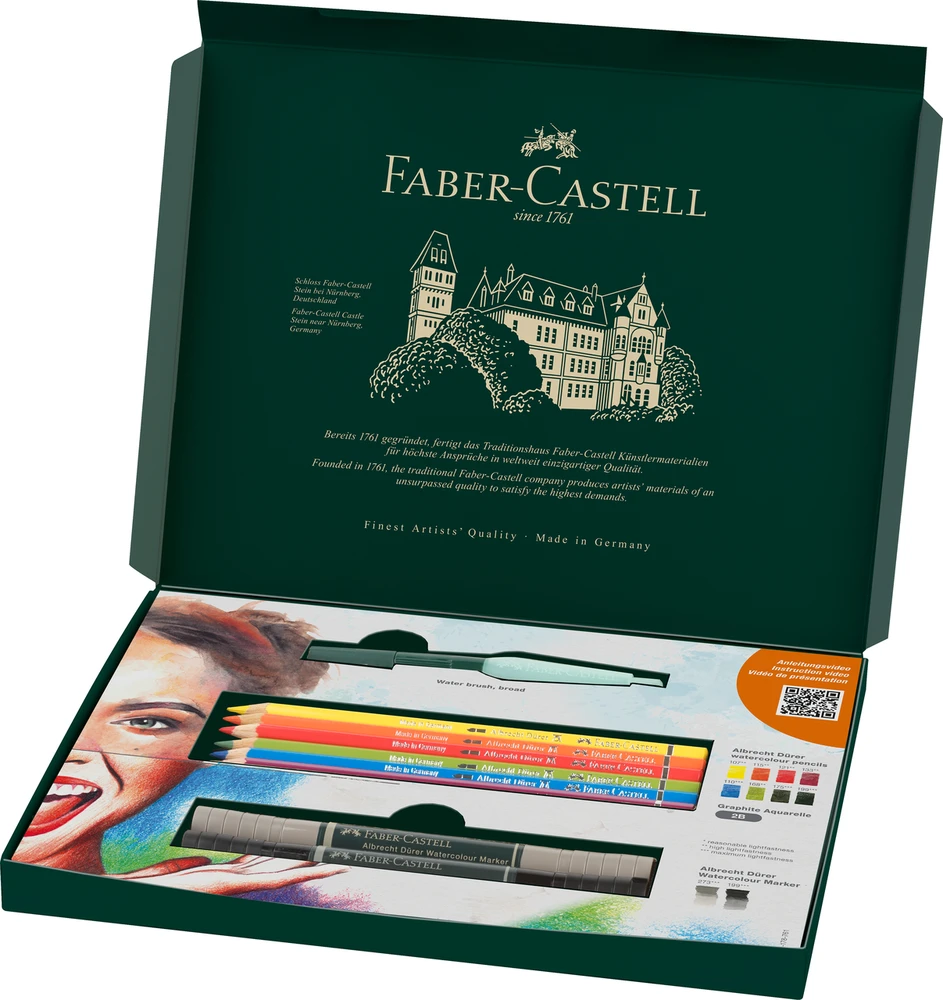 Meninės Priemonės - Faber Castell FC-117520 12-Vnt. Akvareliniai Pieštukai