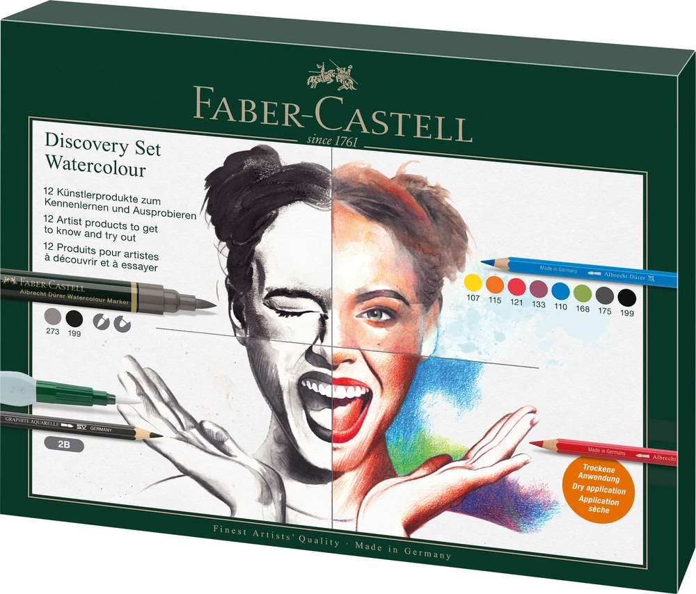 Meninės Priemonės - Faber Castell FC-117520 12-Vnt. Akvareliniai Pieštukai