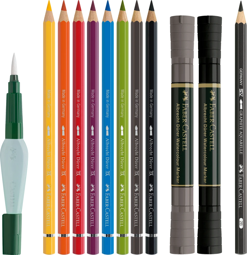 Meninės Priemonės - Faber Castell FC-117520 12-Vnt. Akvareliniai Pieštukai
