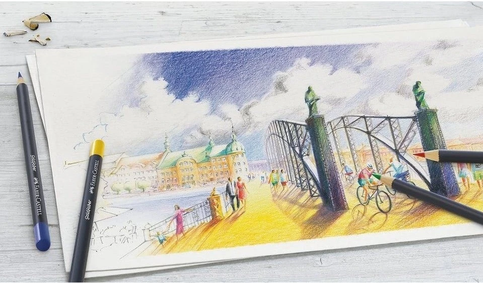 Spalvoti pieštukai Faber-Castell Goldfaber Creative Studio, 36 spalvos
