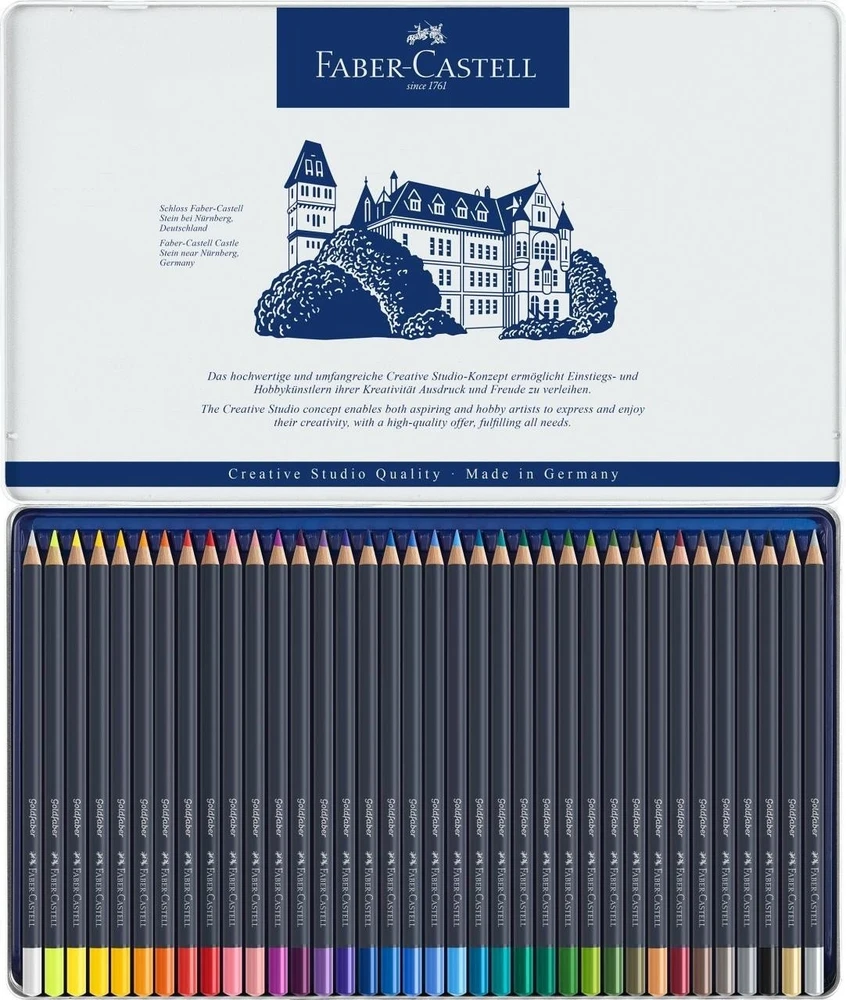 Spalvoti pieštukai Faber-Castell Goldfaber Creative Studio, 36 spalvos