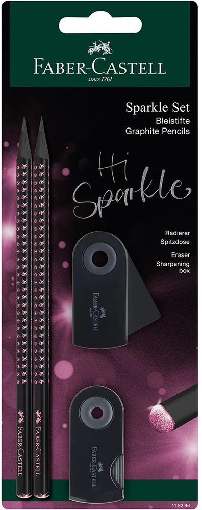 Faber-Castell - Pieštukų rinkinys Sparkle Midnight Rose BC (118296)