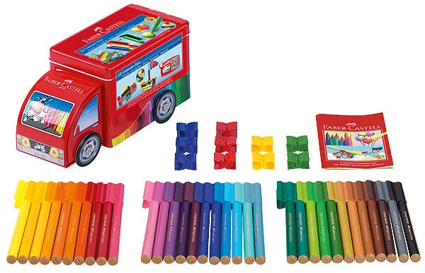 Flomasteriai Faber-Castell CONNECTOR Truck, 33 spalvos