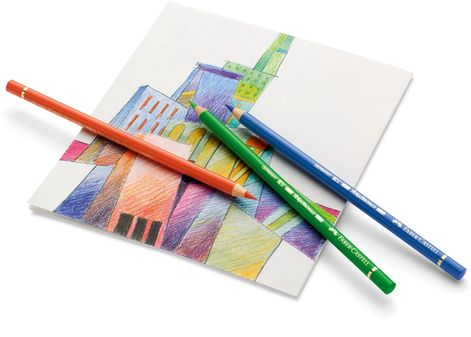 Spalvoti pieštukai Faber-Castell Polychromos, 36 spalvų.