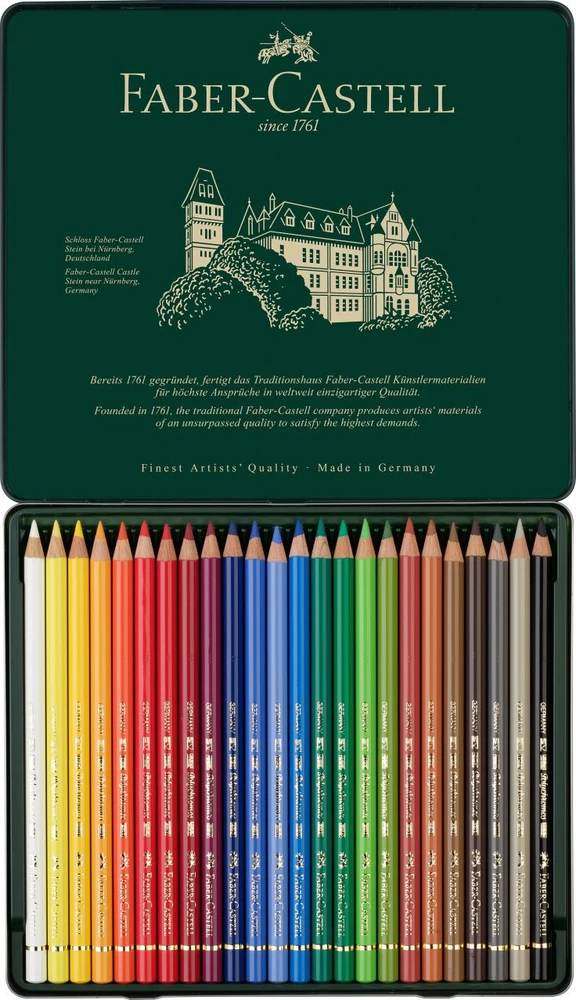Spalvoti pieštukai Faber-Castell Polychromos Art&Graphic, 24 spalvos