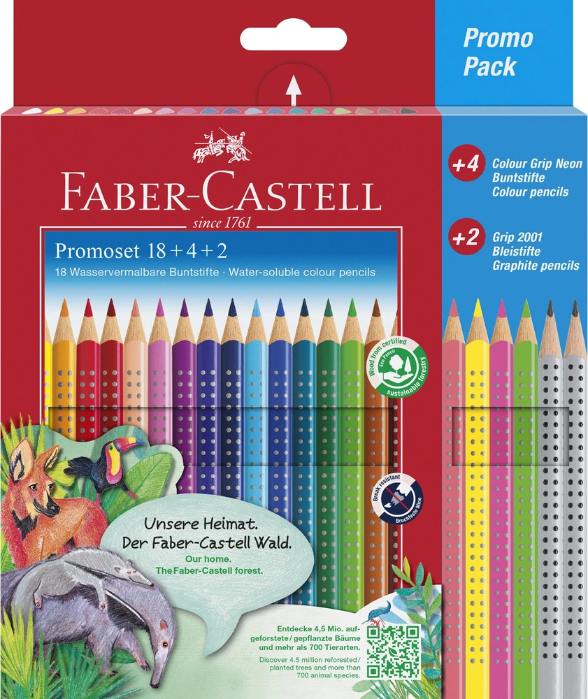 Faber-Castell - Reklaminis rinkinys spalvotiems rašikliams (18+4+2 vnt.) (201540)