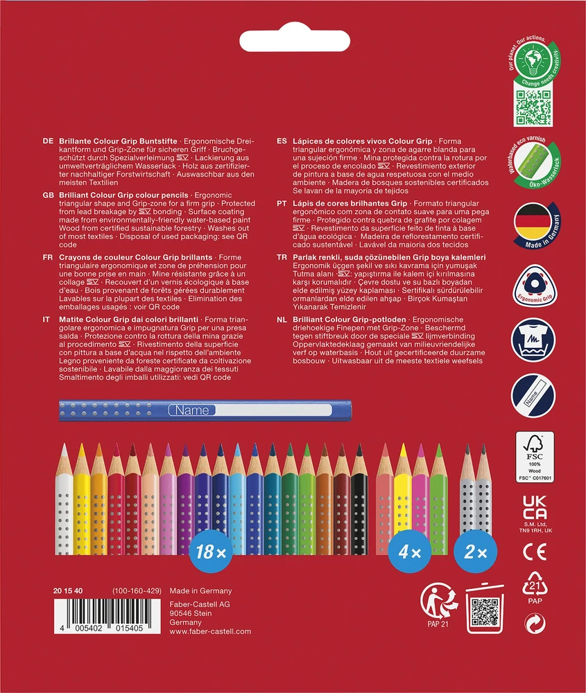 Faber-Castell - Reklaminis rinkinys spalvotiems rašikliams (18+4+2 vnt.) (201540)
