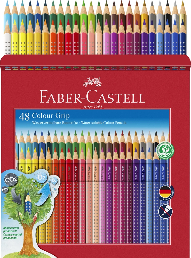Faber-Castell - Spalvoti pieštukai - Kartoninė dėžutė - 48 vnt. (112449)