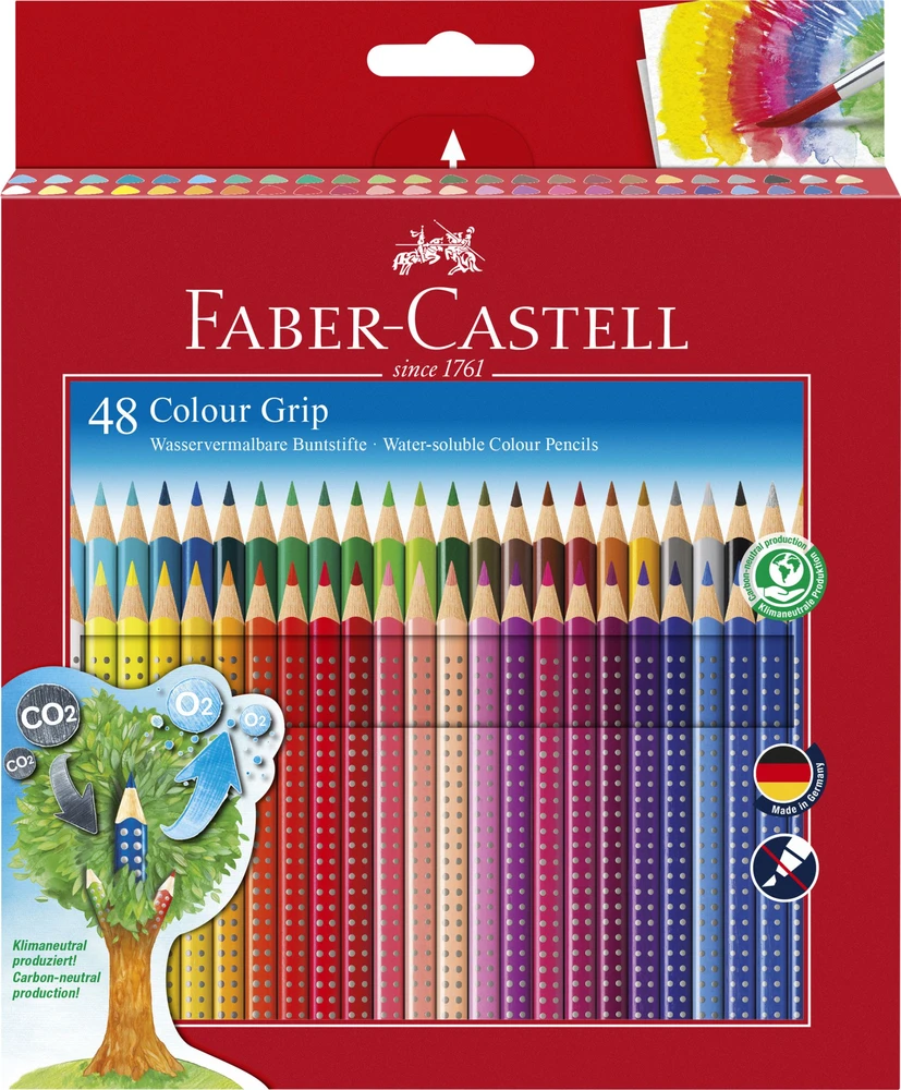 Faber-Castell - Spalvoti pieštukai - Kartoninė dėžutė - 48 vnt. (112449)