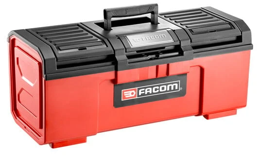 „Facom BP.C24NPB“ įrankių dėžė – 24 colių tvirta plastikinė dėžė su automatiniu užsirakinančiu dangčiu