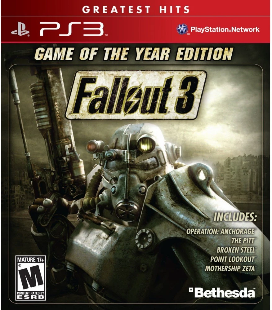 „Fallout 3“ – Metų žaidimo leidimas (didžiausi hitai) – „PlayStation 3“