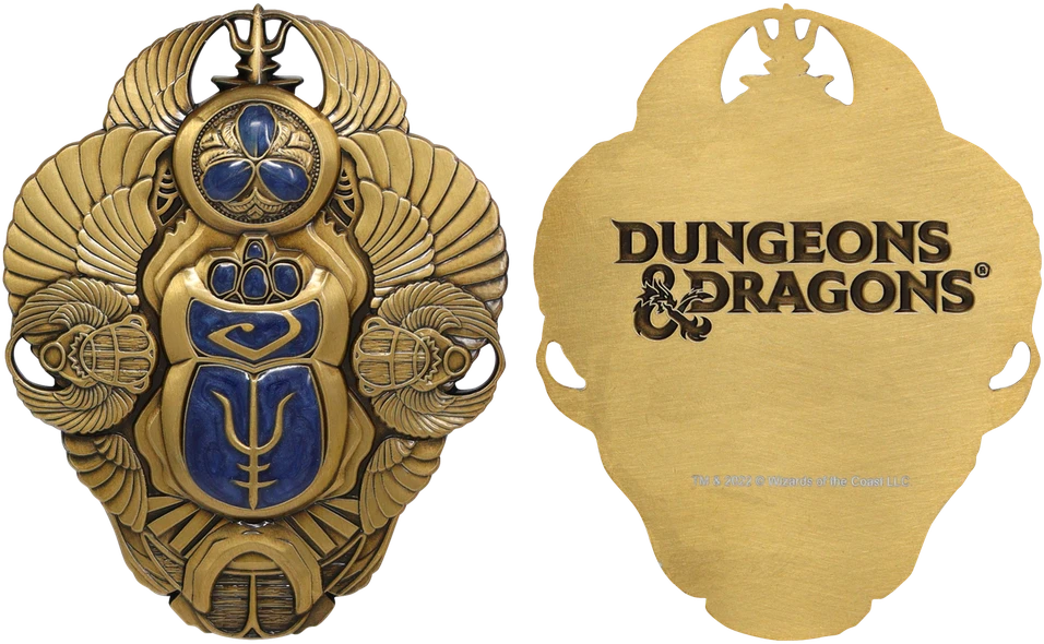 Fanatik „Dungeons Dragons“ riboto leidimo „Scarab of Protection“ replika