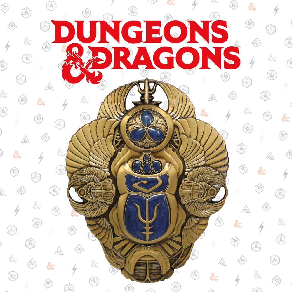 Fanatik „Dungeons Dragons“ riboto leidimo „Scarab of Protection“ replika