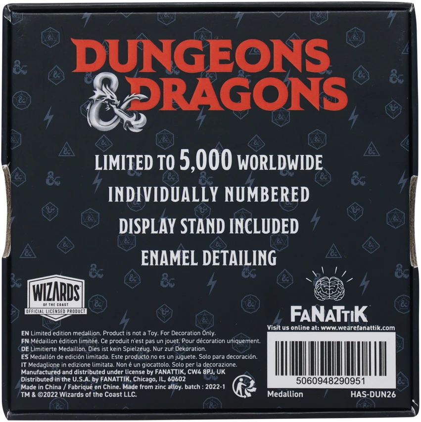 Fanatik „Dungeons Dragons“ riboto leidimo „Scarab of Protection“ replika