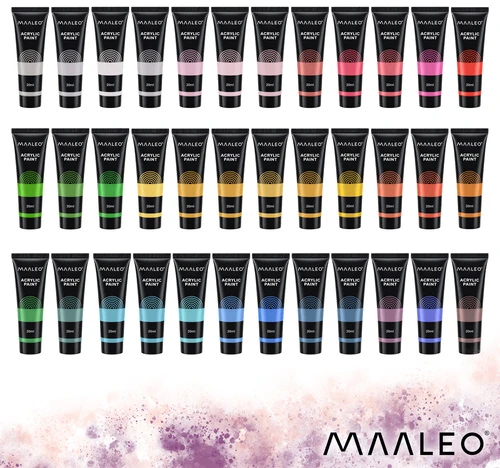 Acrylic paints 20ml - 36 pcs Maaleo