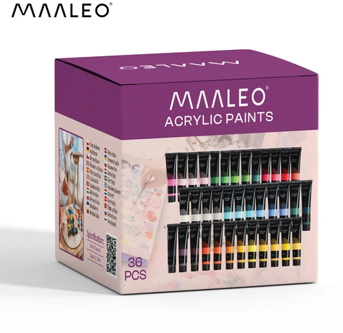 Acrylic paints 20ml - 36 pcs Maaleo