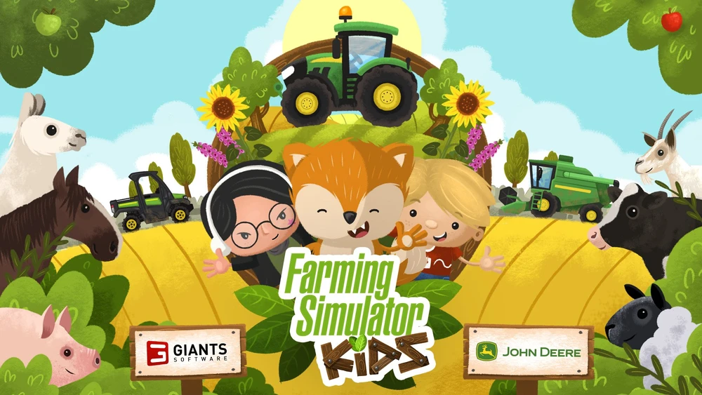 Farming Giants programinės įrangos ūkininkavimo simuliatorius vaikams