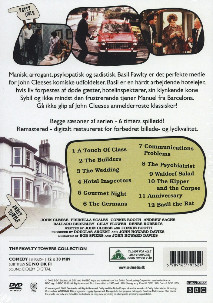 Fawlty Towers Complete kolekcija – Halløj På Badehotellets Complete Coll. - (4 diskų dėžutė)