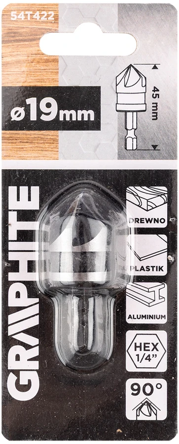 Grąžtas Fazownik Šešiakampė nuožula 19 mm