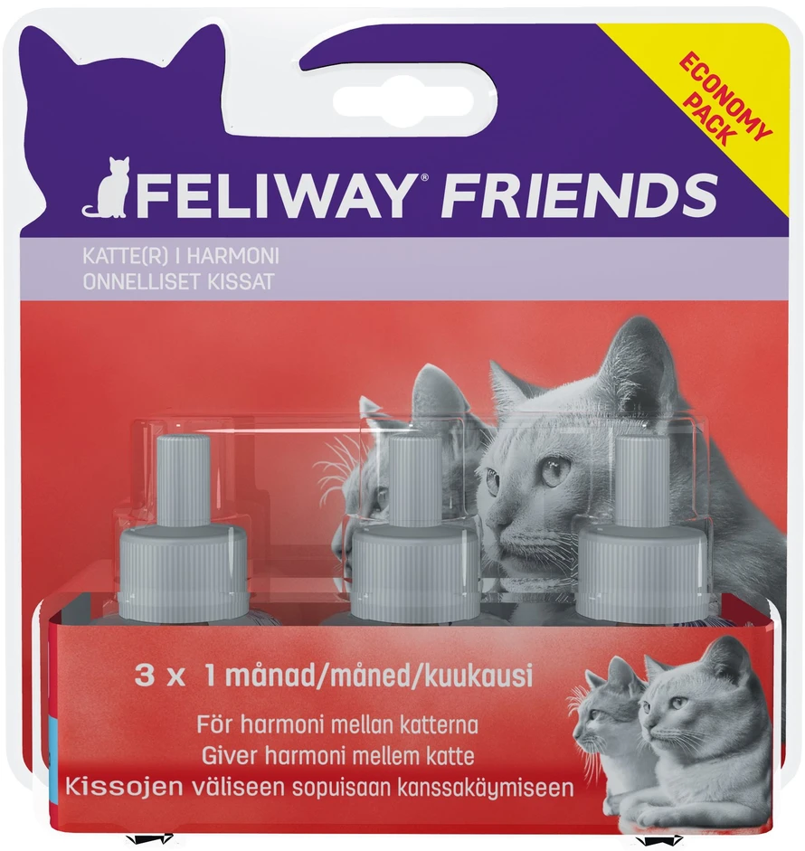 Feliway - Friends difuzoriaus papildymas 3 x 48 ml. - (970265)
