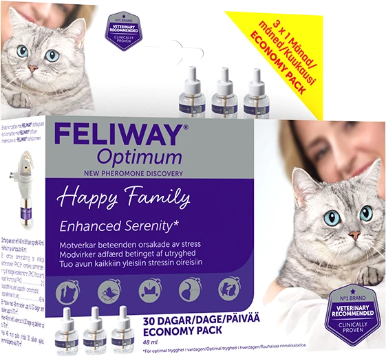 Feliway - Optimum 3 x 48 ml papildymas - (970537)