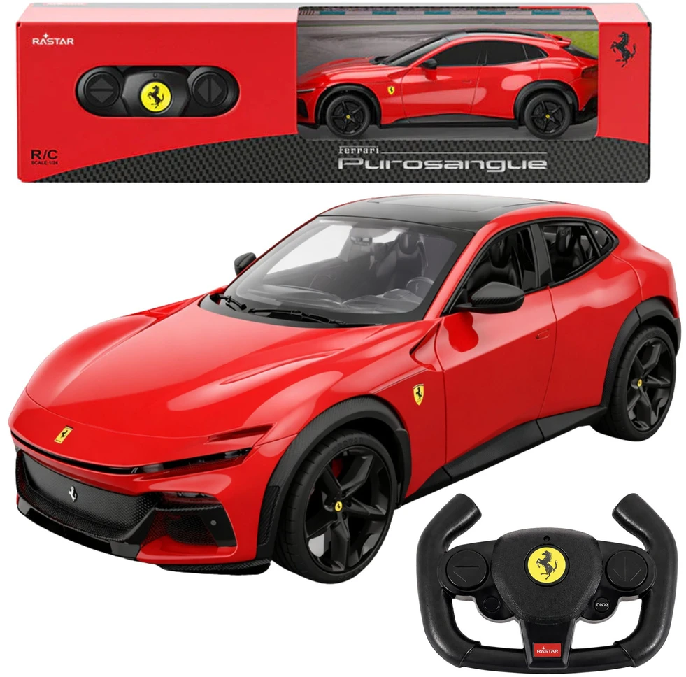 Rastar Nuotoliniu būdu valdomas automobilis 1:24 raudonas