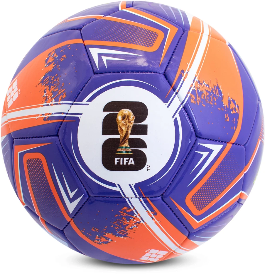 FIFA World Cup futbolo kamuolys Turbine, violetinis/oranžinis, FI11150 | dydis: 5