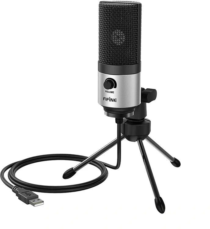 Fifine K669BS Condenser Microphone (Sidabrinis)