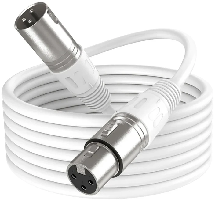 FIFINE L9CW XLR laidas (Baltas) | 1.8 m