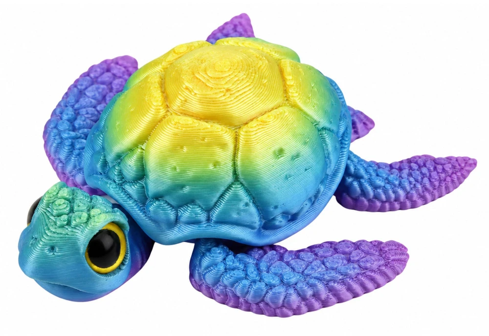 Lean Toys 3D vėžlio figūrėlė 8 x 8 x 2,5 cm