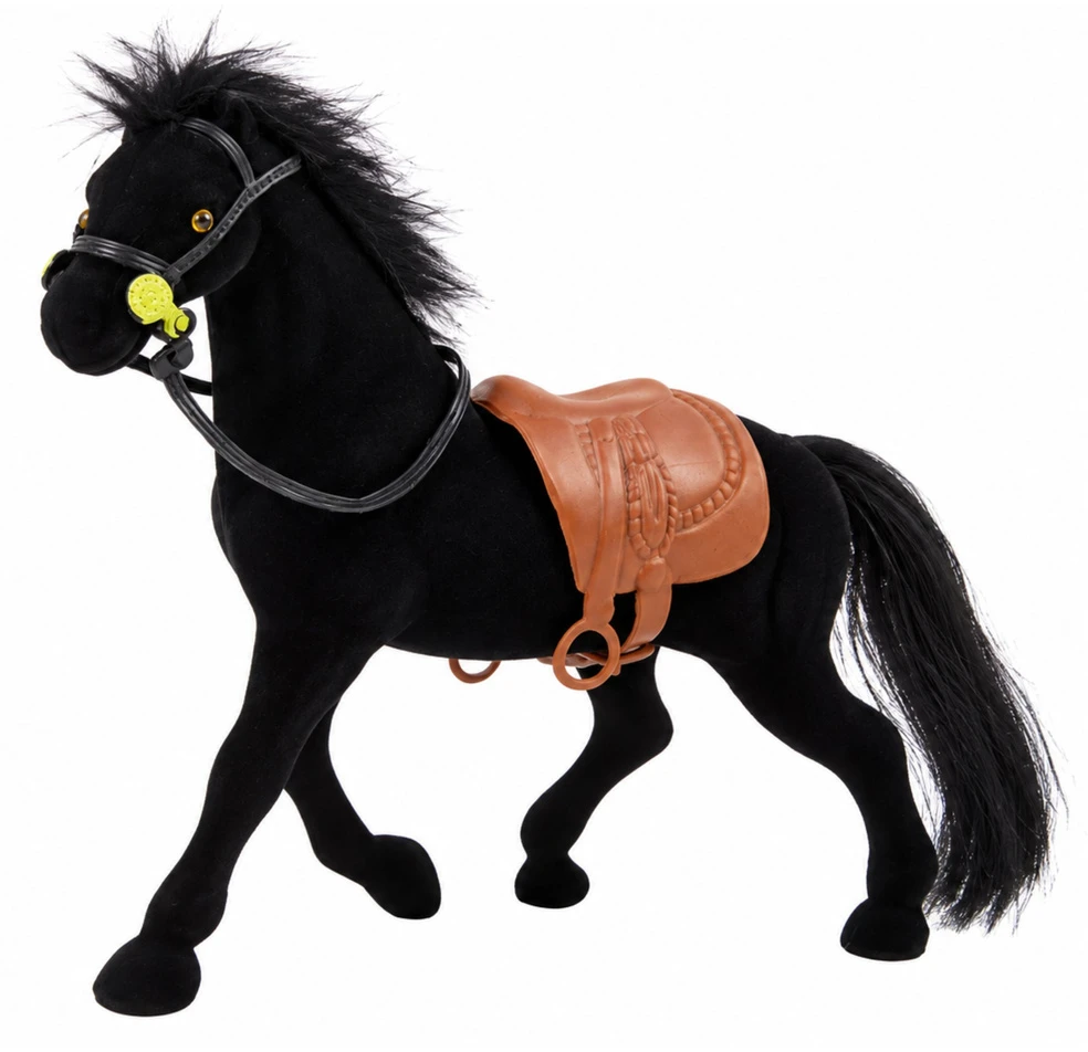 Lean Toys Figūrėlė žirgas Juodas Farm Velvet Horse