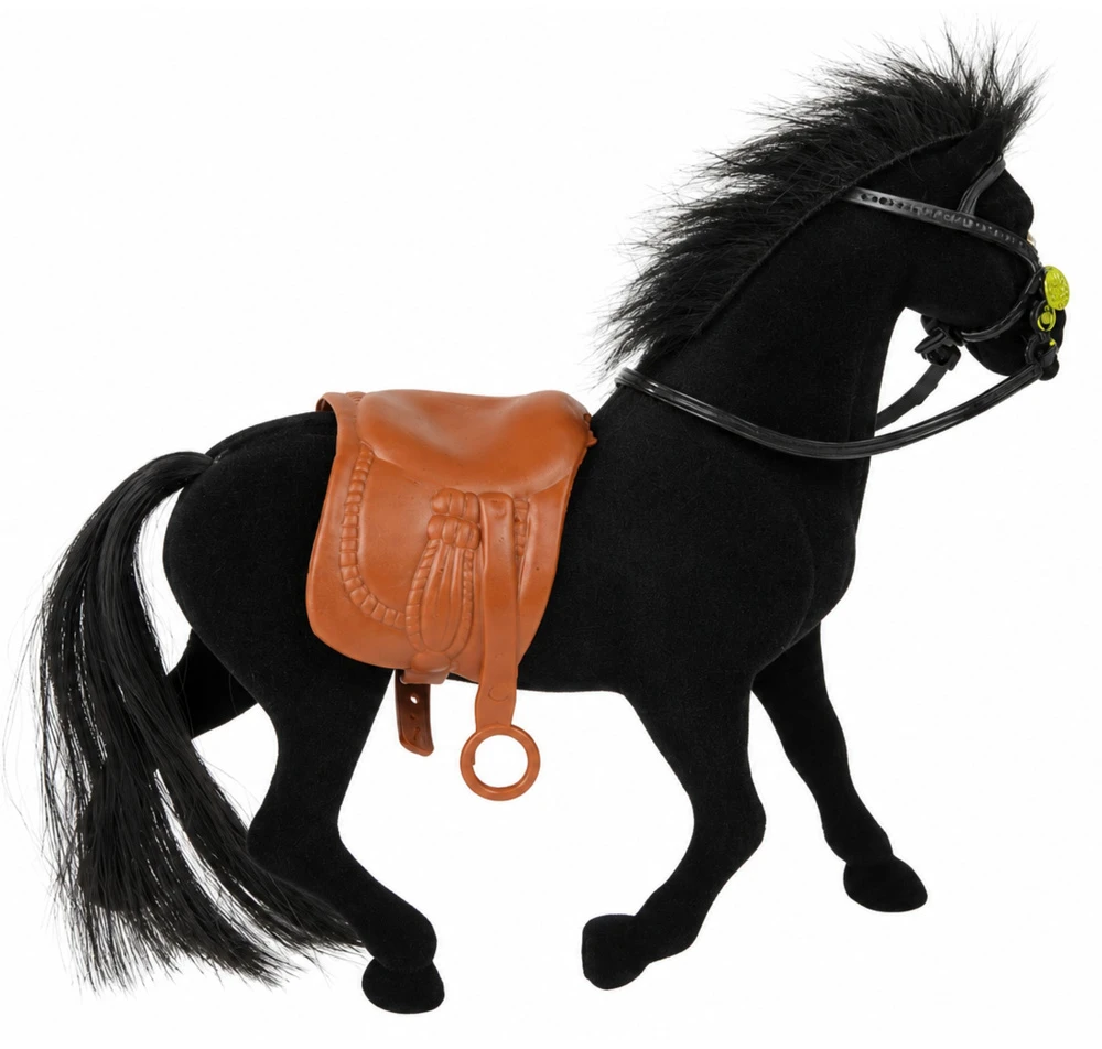 Lean Toys Figūrėlė žirgas Juodas Farm Velvet Horse