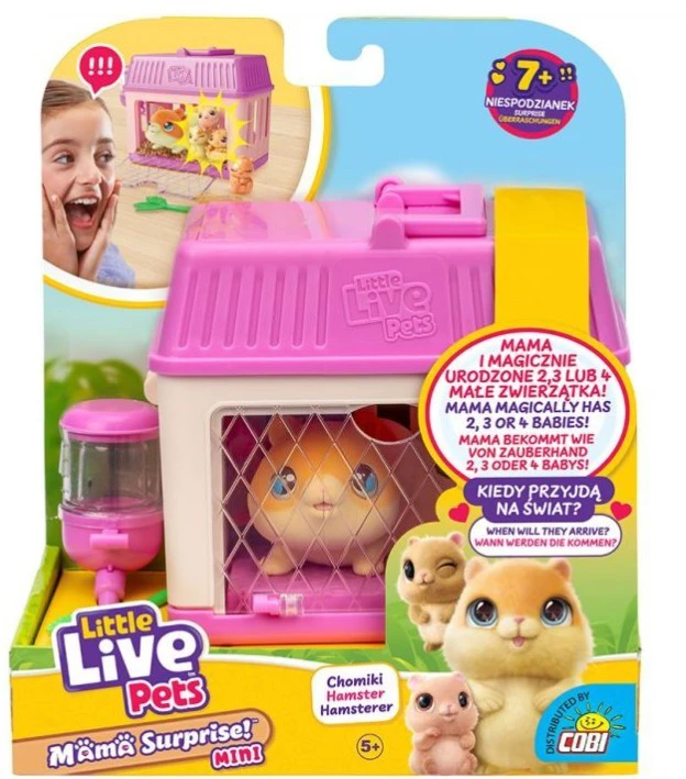 Cobi Figūrėlė Mažylių gyvų augintinių figūrėlė - Mama Surprise mini žiurkėnas