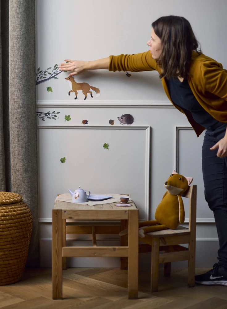 Filibabba Filibaba – Forest Friends Wallstickers – Flerfarvet – 12-48 M (FI-03822)