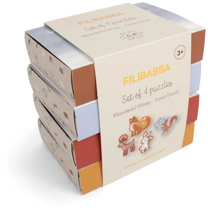 Dėlionė Filibabba - Nuostabūs žiemos miško draugai - (FI-03793)
