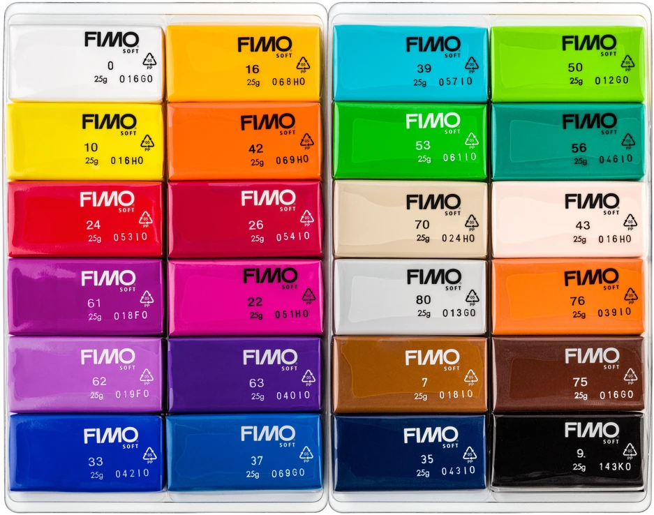 Fimostaedtler FIMO minkštas rinkinys, 24x25g Basic (8023 C24-1)
