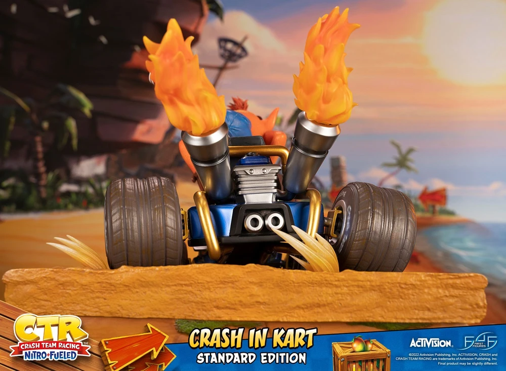 First4Figures „Crash Team Racing Nitro-Fueled“ (Crash In Kart) DERVOS statulėlė
