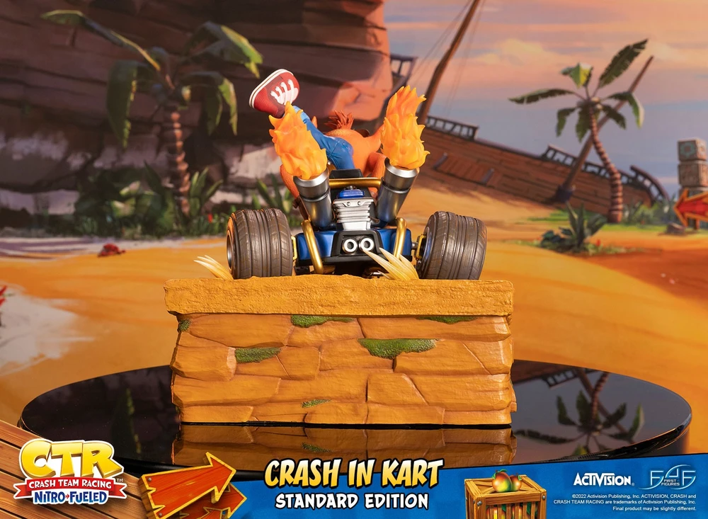First4Figures „Crash Team Racing Nitro-Fueled“ (Crash In Kart) DERVOS statulėlė