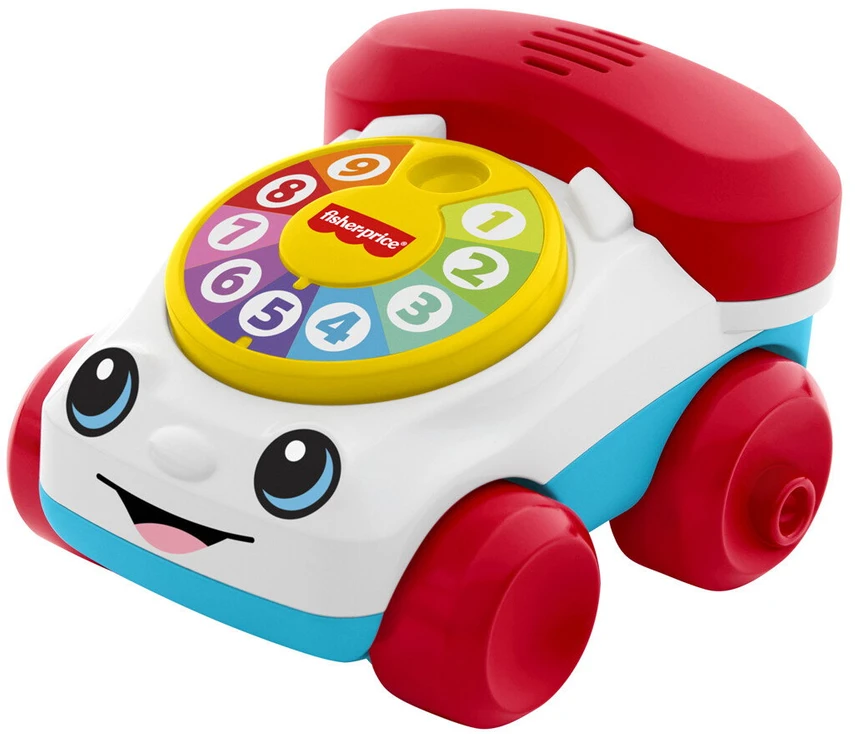 Fisher-Price - klasikinė „Chatting“ telefono transporto priemonė (JKD56)