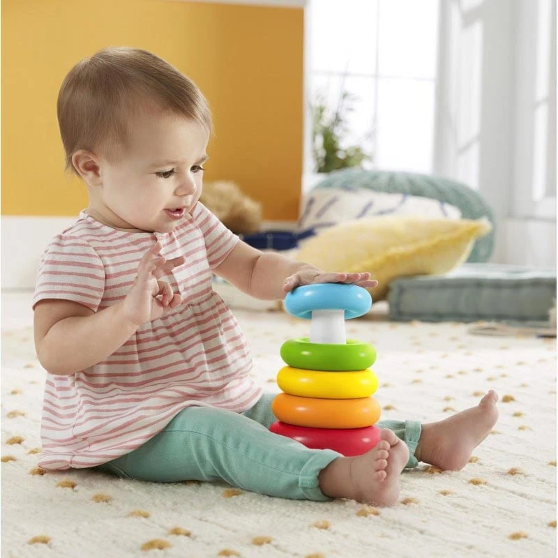 Fisher Price kūdikiams skirta lėkštė „Rock-a-Stack“ (GRF09)