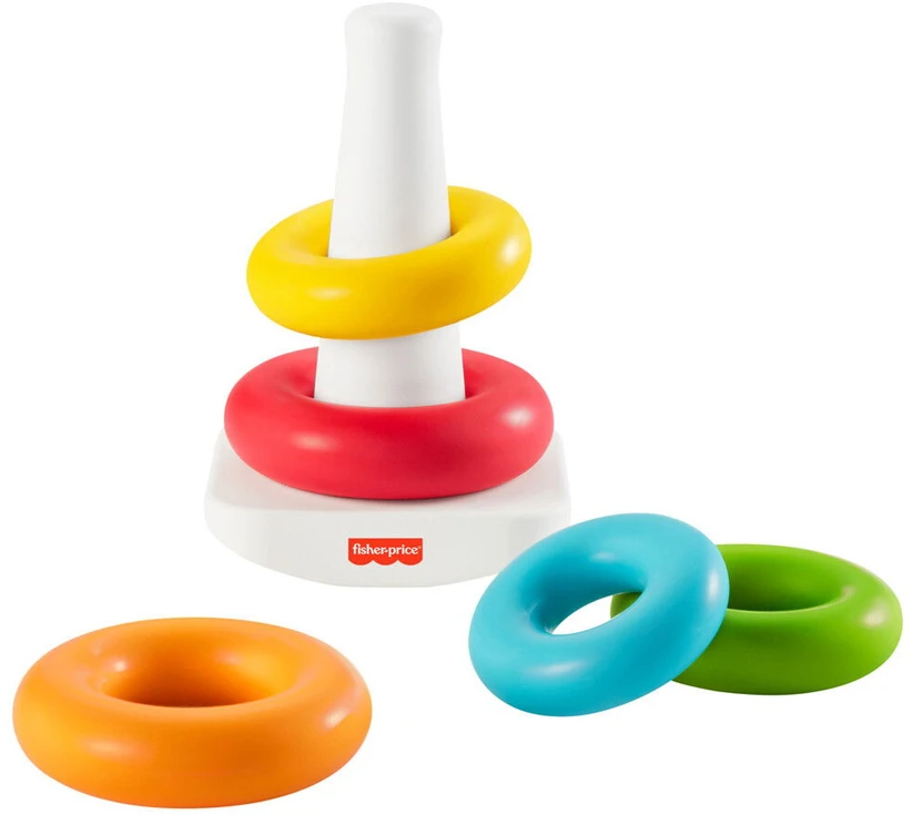 Fisher Price kūdikiams skirta lėkštė „Rock-a-Stack“ (GRF09)
