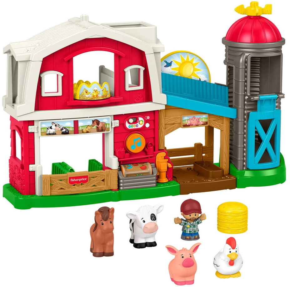 Fisher-Price - Maži žmonės, rūpestingi ir linksmi gyvūnų ūkiai, DK/NO/SE (JGX11)